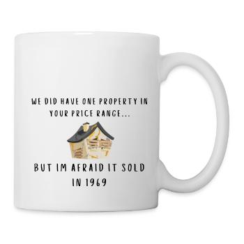 Funny Estate Agent Realtor Image Price Range - Mug - white - Right