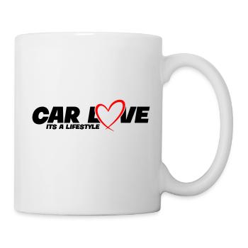 Car Love - Its a Lifestyle - Tasse - Weiß - Rechts