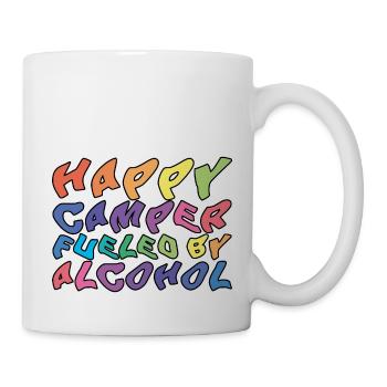 Happy Camper Fueled By Alcohol - Mug - white - Right