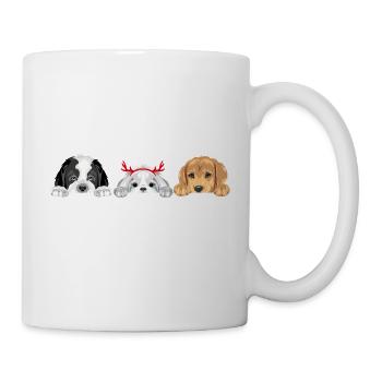 Chien Saint-Bernard, Shih Tzu et Golden Retriever - Mug blanc - blanc - Droite