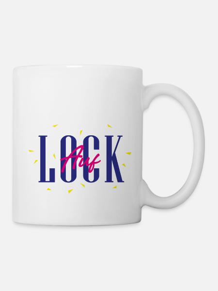 Auf Lock - Tasse - Weiß