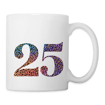 25th Birthday Leopard - Mug - white - Right