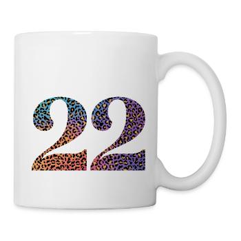 22nd Birthday Leopard - Mug - white - Right