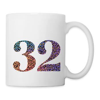 32nd Birthday Leopard - Mug - white - Right