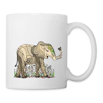Éléphant - Mug blanc - blanc - Droite