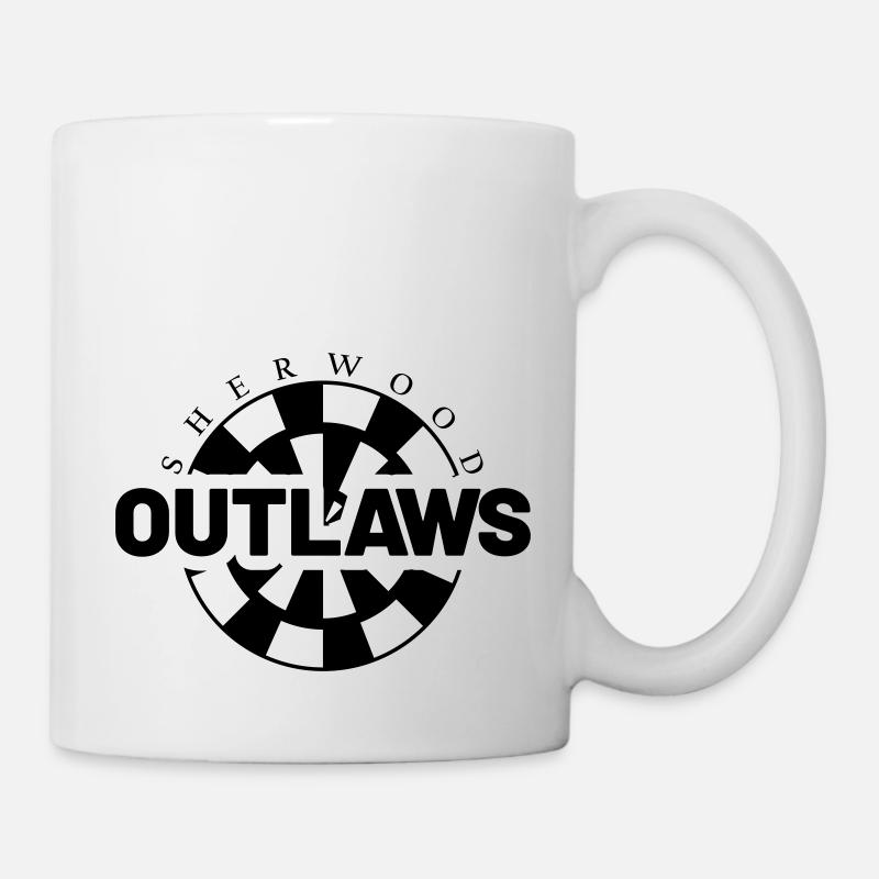 sherwood outlaws Dartscheibe - Tasse - Weiß