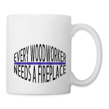 Blagues de menuisier arboriculteur - Mug blanc - blanc - Droite