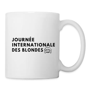 Journée internationale des blondes - Mug blanc - blanc - Droite