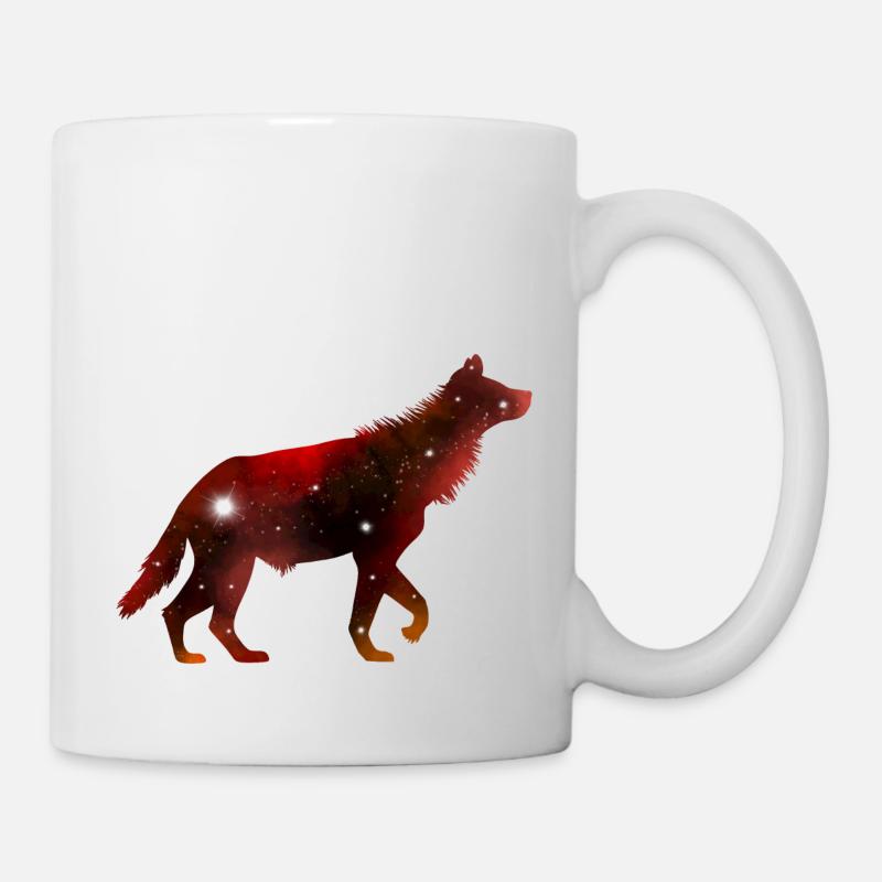 Hyène Galaxy - Mug blanc - blanc