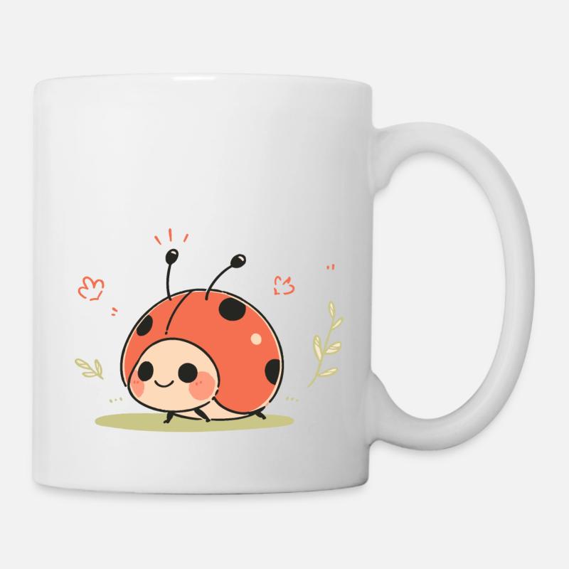 Coccinelle Humeur - Mug blanc - blanc