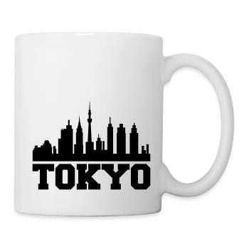 Ligne d’horizon de Tokyo - Mug blanc - blanc - Droite