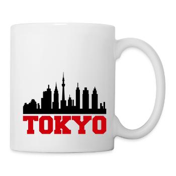Ligne d’horizon de Tokyo - Mug blanc - blanc - Droite