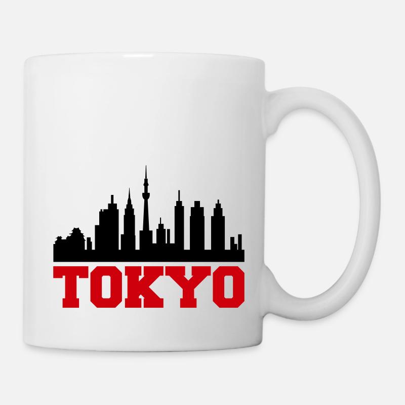 tokyo skyline - Tasse - Weiß