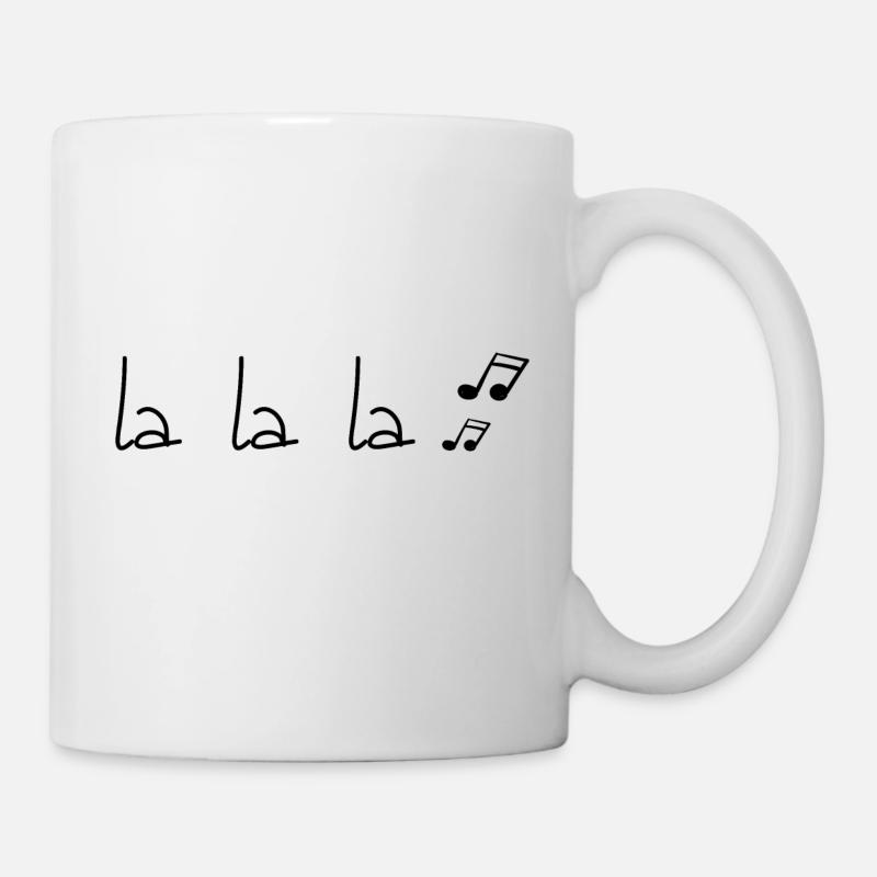Lalala musique - Mug blanc - blanc