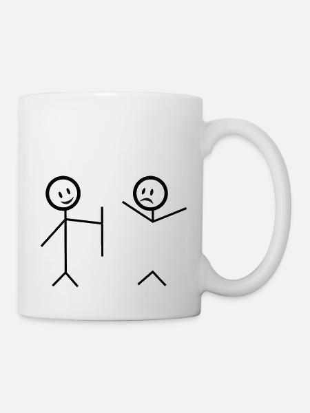 Ich decke Sie - Tasse - Weiß