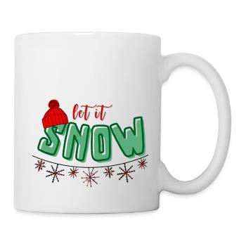 Let it snow bunt - Tasse - Weiß - Rechts