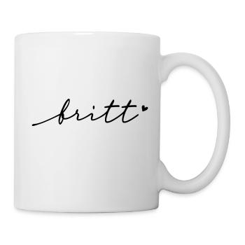Britt Cursive Name - Mug - white - Right