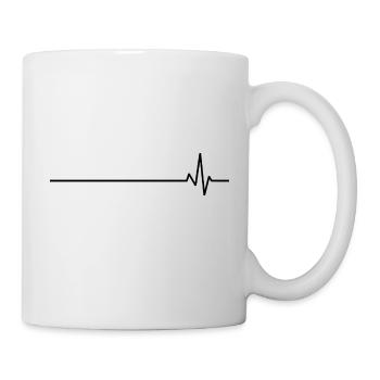 La montagne dans le battement de cœur - Mug blanc - blanc - Droite
