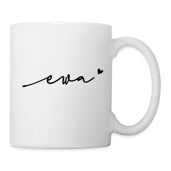 Nom cursif d’Ewa - Mug blanc - blanc - Droite