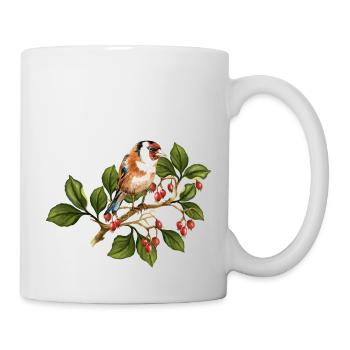 Oiseau coloré - Mug blanc - blanc - Droite