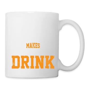 Cette équipe me fait boire 6 - Mug blanc - blanc - Droite