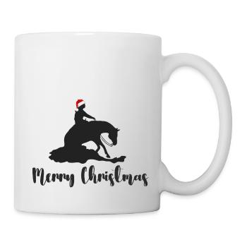 Curseur avec chapeau de Père Noël Joyeux Noël - Mug blanc - blanc - Droite