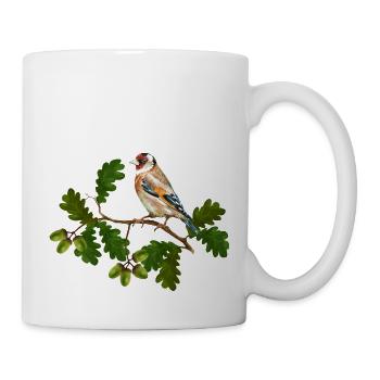 Oiseau coloré - Mug blanc - blanc - Droite
