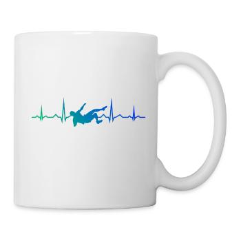 Boulder Kletterer Bouldern Klettern Herren - Tasse - Weiß - Rechts