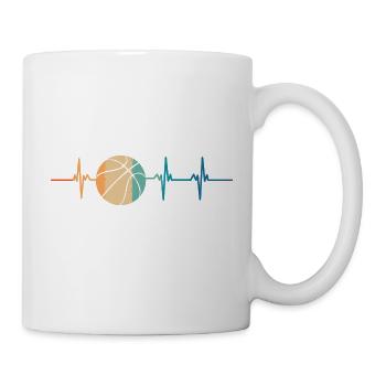Basketball Heartbeat - Mug - white - Right