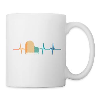 Heartbeat Piano - Mug - white - Right