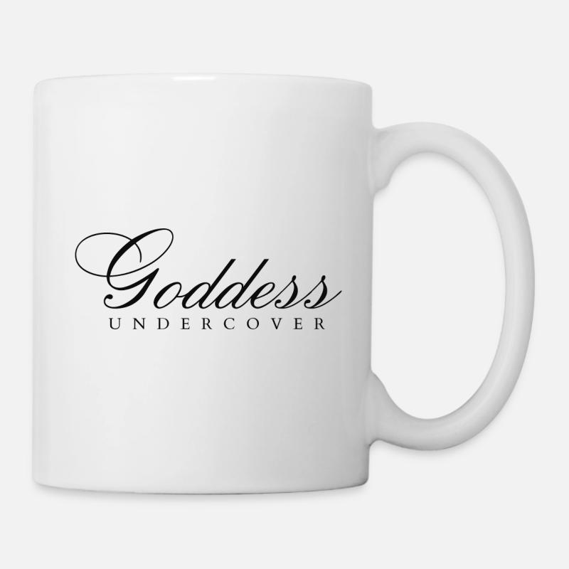 Goddess Undercover Göttin Design M K Eyelneiri 1 - Tasse - Weiß
