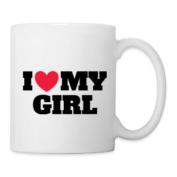 I Love My Girl - Tasse - Weiß - Rechts