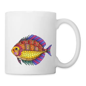 Poisson - Mug blanc - blanc - Droite