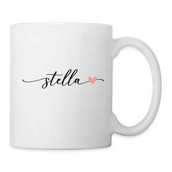 Stella Name Calligraphy Font - Mug - white - Right