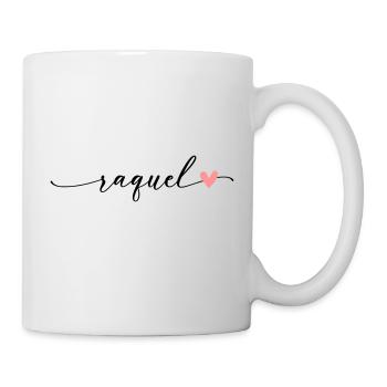 Raquel Name Calligraphy Font - Mug - white - Right