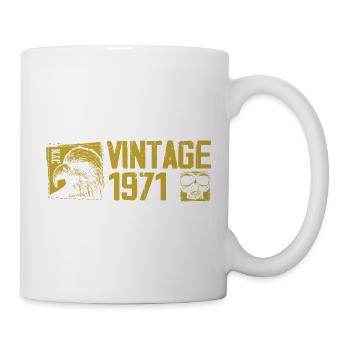 Vintage 1971 Cadeau Anniversaire Rétro 1971 - Mug blanc - blanc - Droite