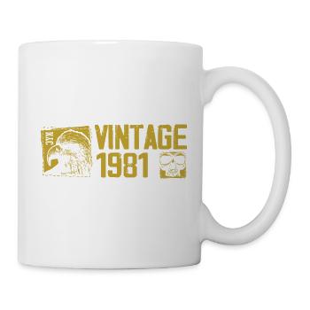 Vintage 1981 Retro Anniversary Gift 1981 - Mug - white - Right