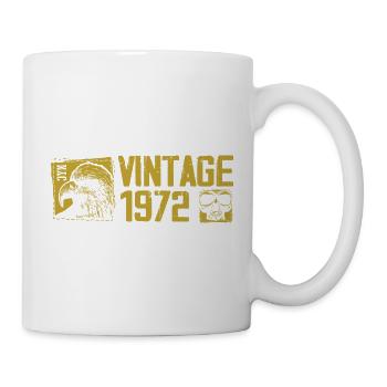 Vintage 1972 Cadeau Anniversaire Rétro 1972 - Mug blanc - blanc - Droite