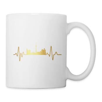 Herzschlag Toronto - Tasse - Weiß - Rechts