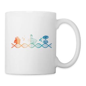 Accodeon liegt in meiner DNA - Tasse - Weiß - Rechts