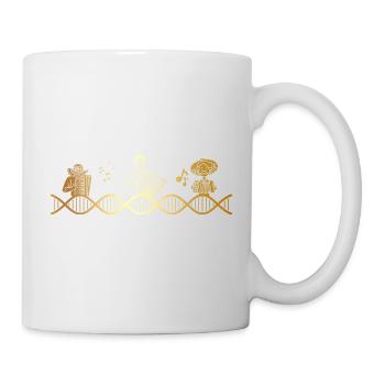 Accodeon liegt in meiner DNA - Tasse - Weiß - Rechts