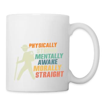 Force scoute : physique, mentale, morale - Mug blanc - blanc - Droite