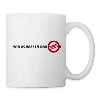 Wir schaffen das nicht - Deutschland - lang - Tasse - Weiß - Rechts