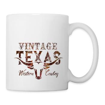 Texas USA Amerika Reisen United Symbol Houston - Tasse - Weiß - Rechts