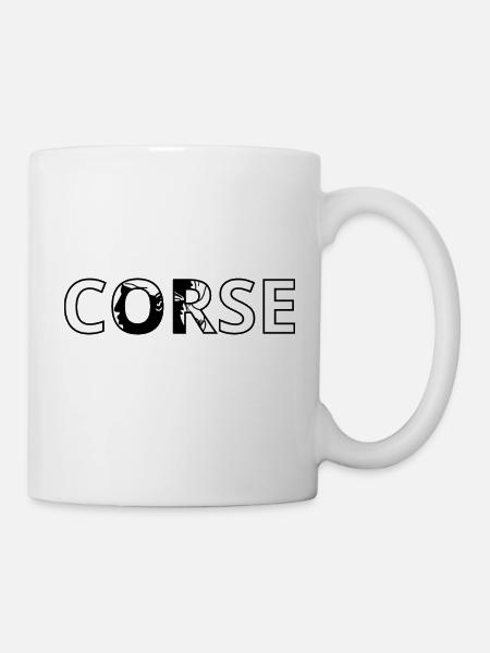 Korsische Flagge - Tasse - Weiß