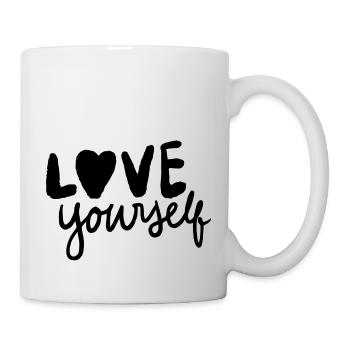 Liebe dich selbst - Tasse - Weiß - Rechts