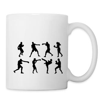 Schattenboxen Boxen - Tasse - Weiß - Rechts
