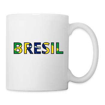 Drapeau Brésil - Mug blanc - blanc - Droite