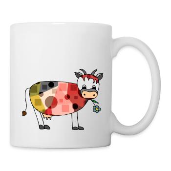 Vache - Mug blanc - blanc - Droite