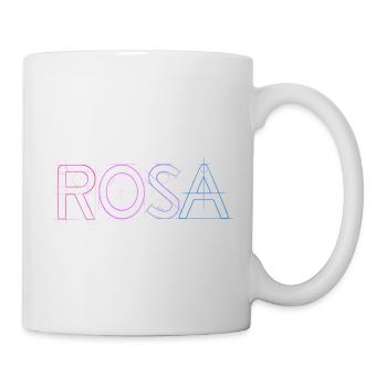 Rosa - Tasse - Weiß - Rechts